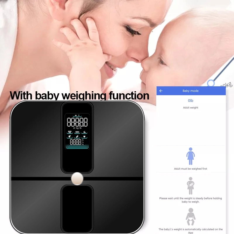 New Va Display ITO Smart Digital Body Fat Scale with Analysis APP