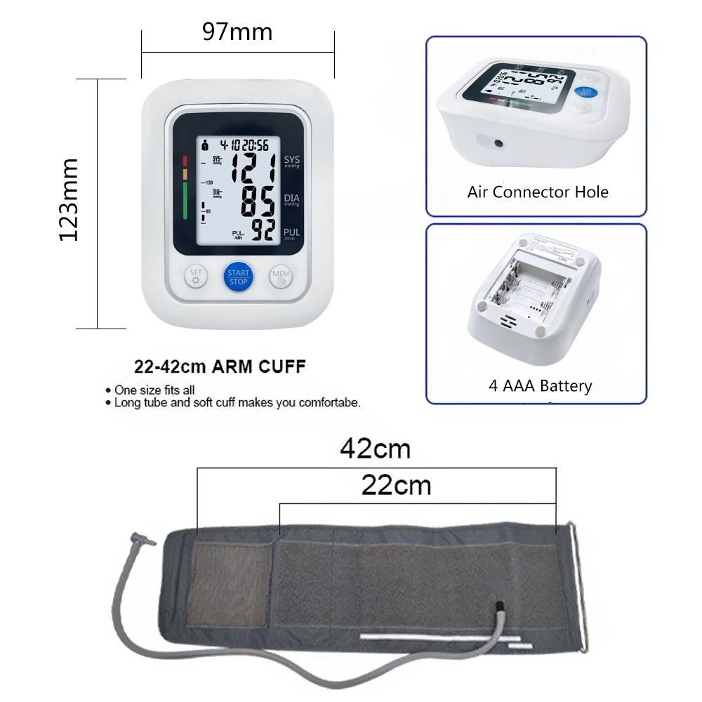 SKD Digital Blood Pressure Monitor LCD Bluetooth Sphygmomanometer Bp Monitor