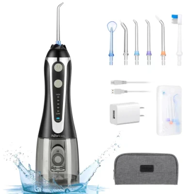 물 치과 Flosser 300ml 휴대용 전기 물 Flosser 5 모드 충전식 치과 구강 Irrigator